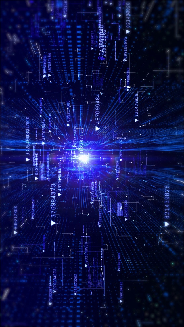 炫酷科技数字矩阵壁纸