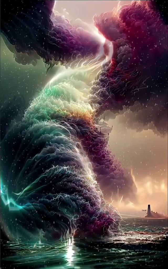 海上火烧云