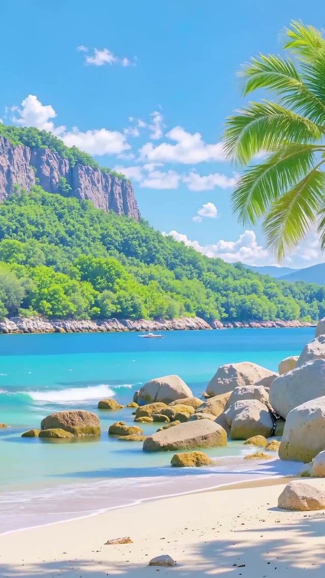 护眼海岸沙滩风景