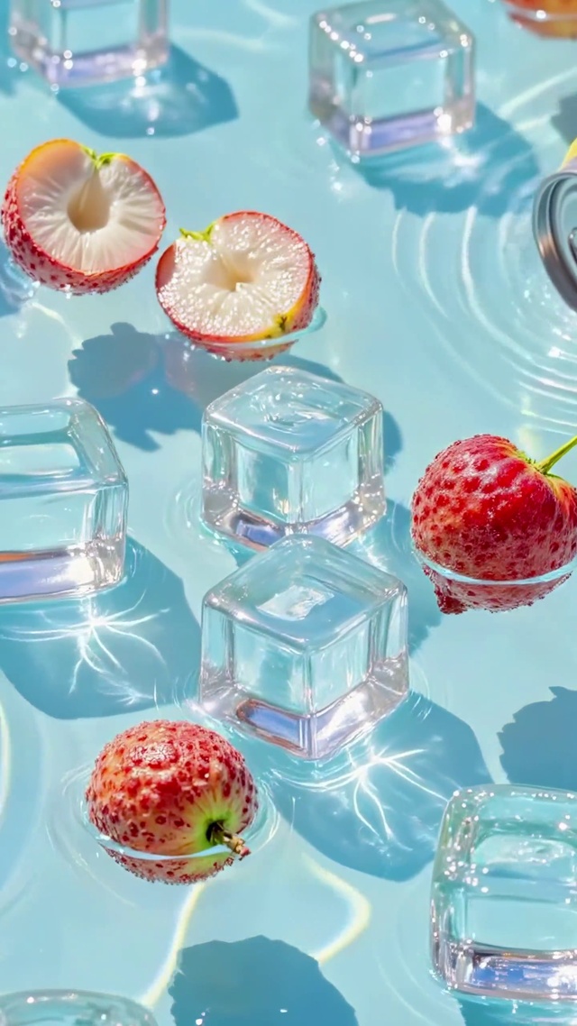 水波里的清凉冰饮