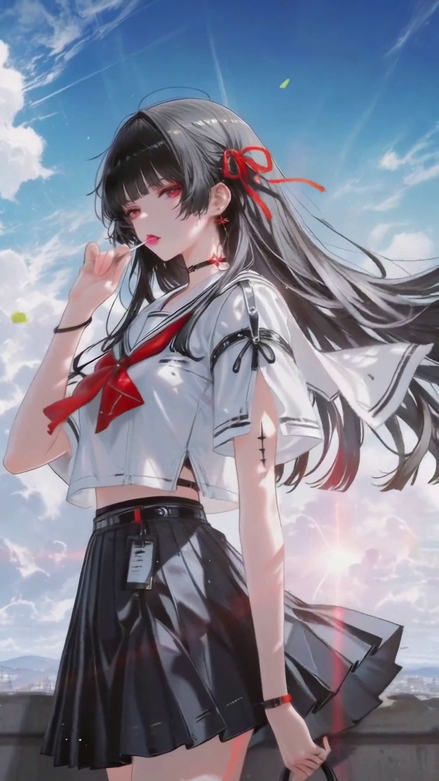 晴空下的JK美少女千咲