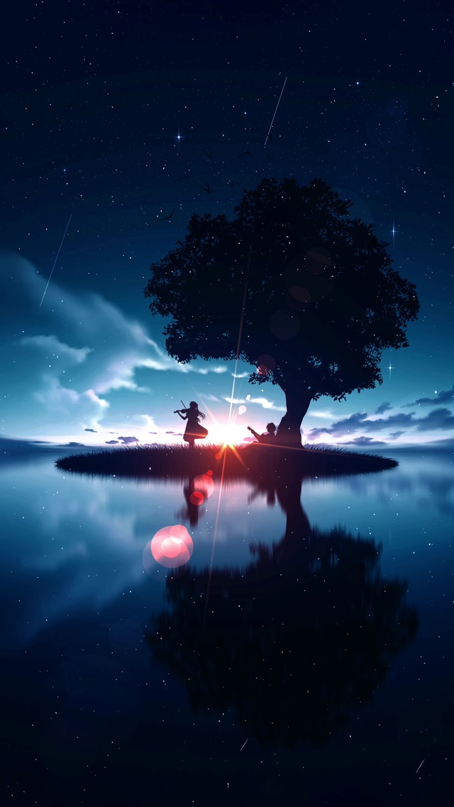 破晓【唯美治愈插画风景】