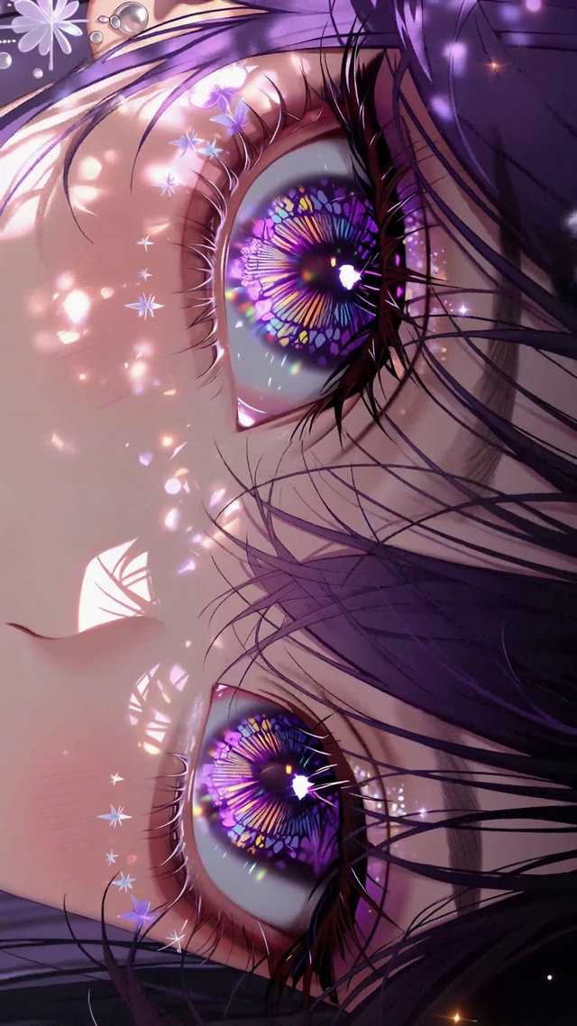 紫眸蝶影·闪耀二次元少女