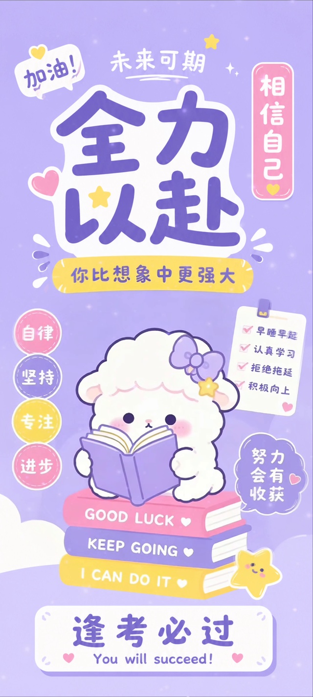 全屏香芋紫星星小羊全力以赴