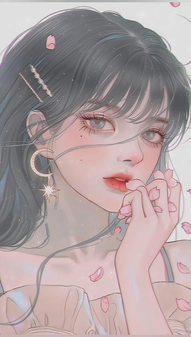 4k插画美女小姐姐