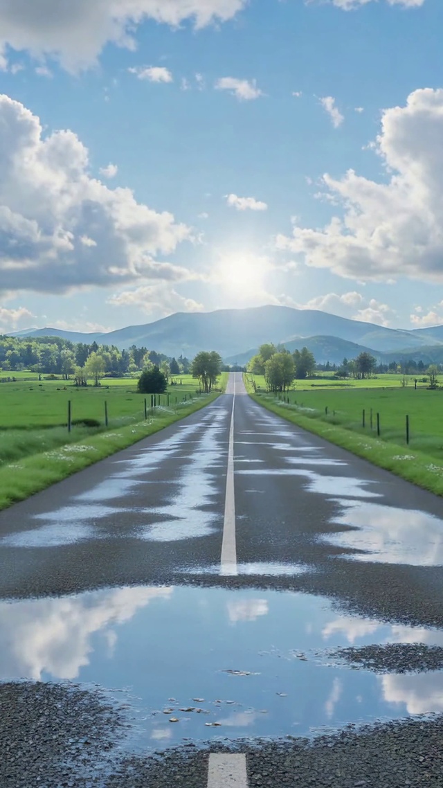 雨后乡间公路