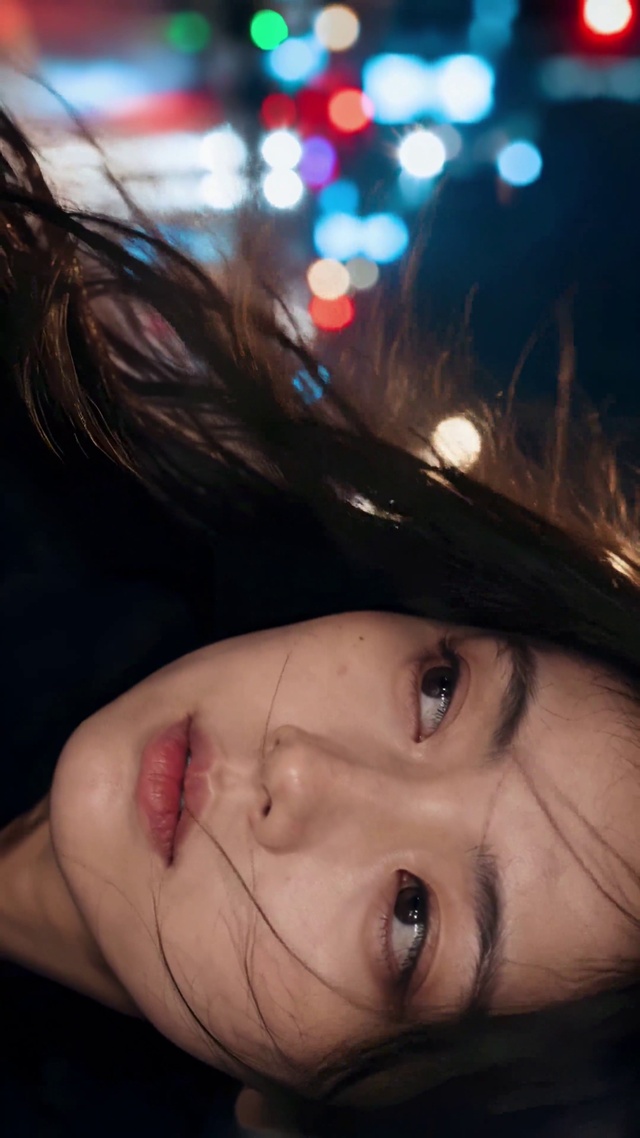 都市夜景氛围感美女