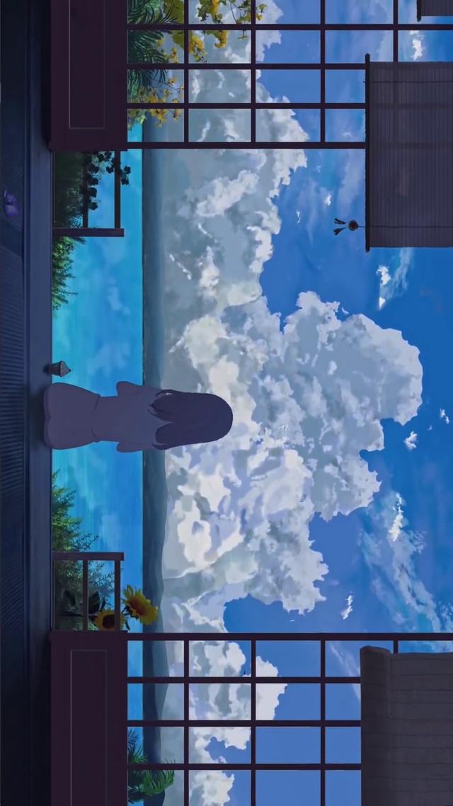舒适夏季蓝天