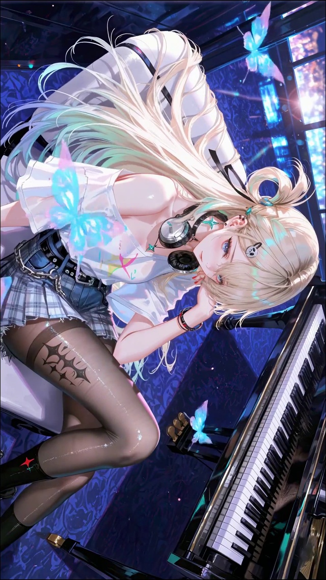 黑丝钢琴少女琳奈