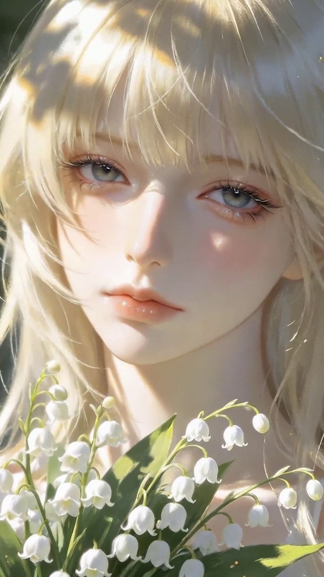 林间铃兰金发二次元美少女
