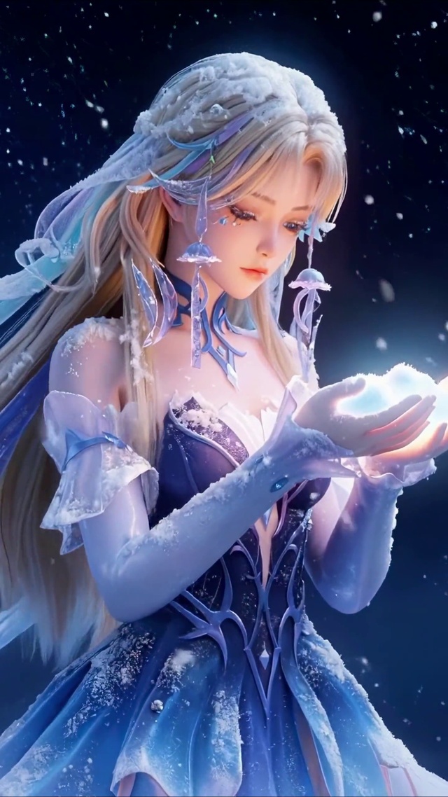 星夜捧雪女孩王昭君