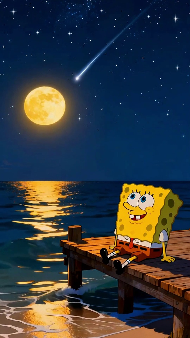 看星星的海绵宝宝