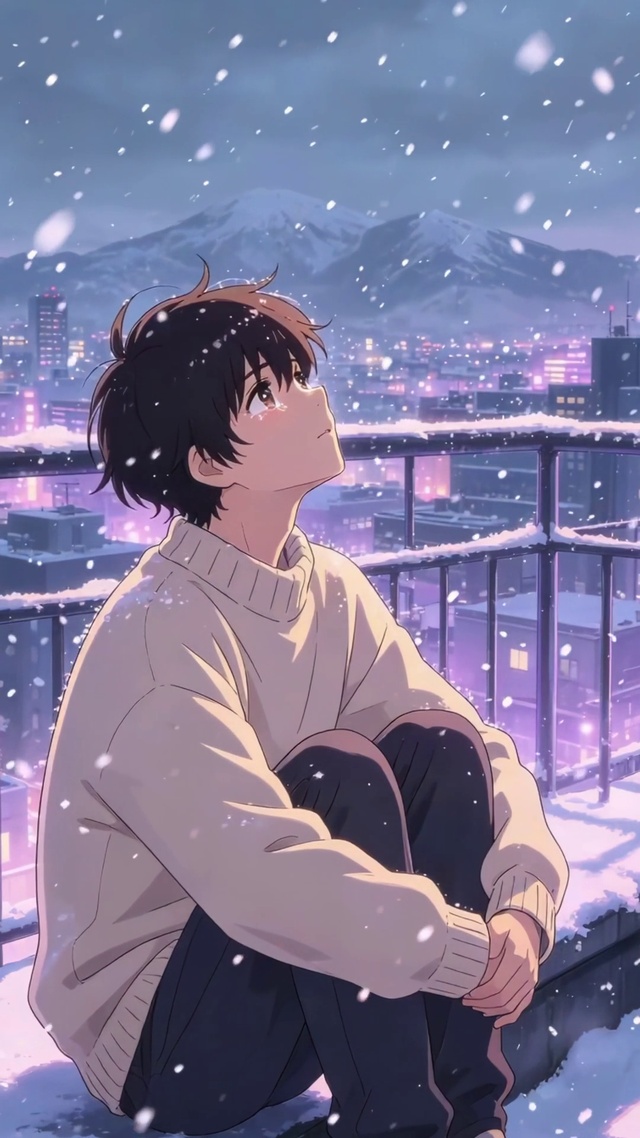 冬日下雪天