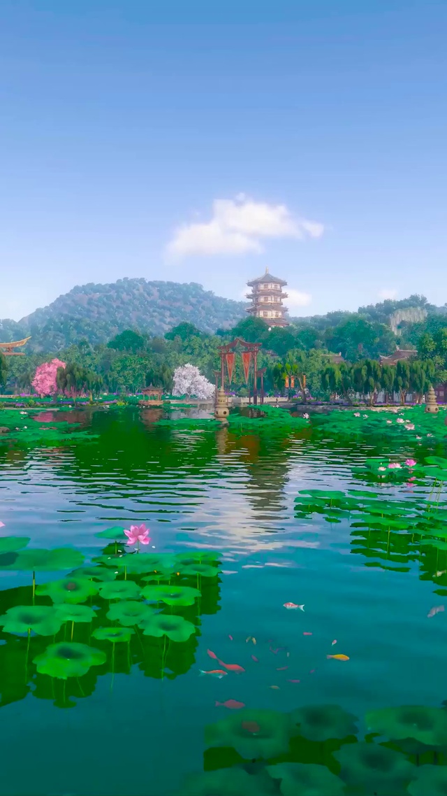 西湖夏景(风景手机动态壁纸) - 风景手机壁纸下载 - 元气壁纸