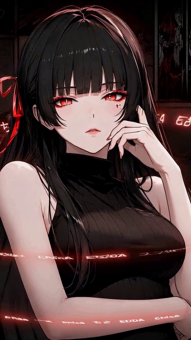 暗黑红瞳美少女千咲