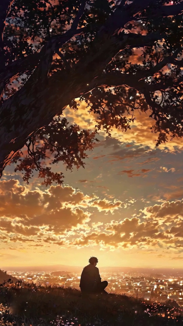 静静的看夕阳