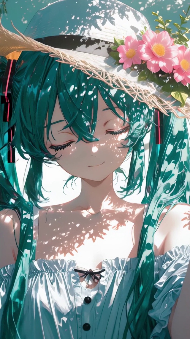 治愈草帽少女
