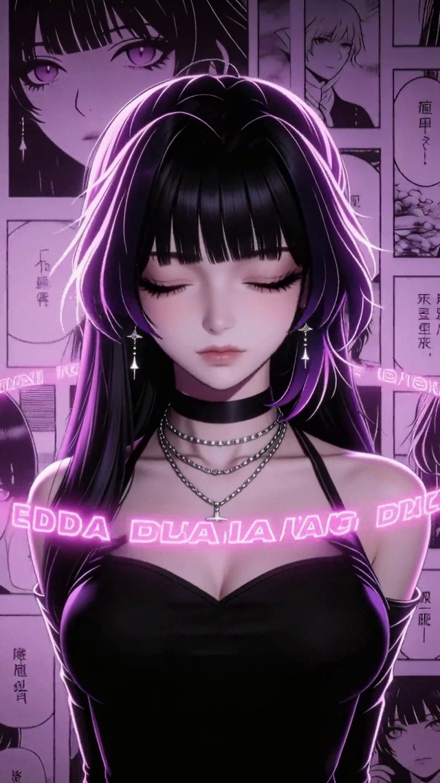 紫调漫境动漫女孩