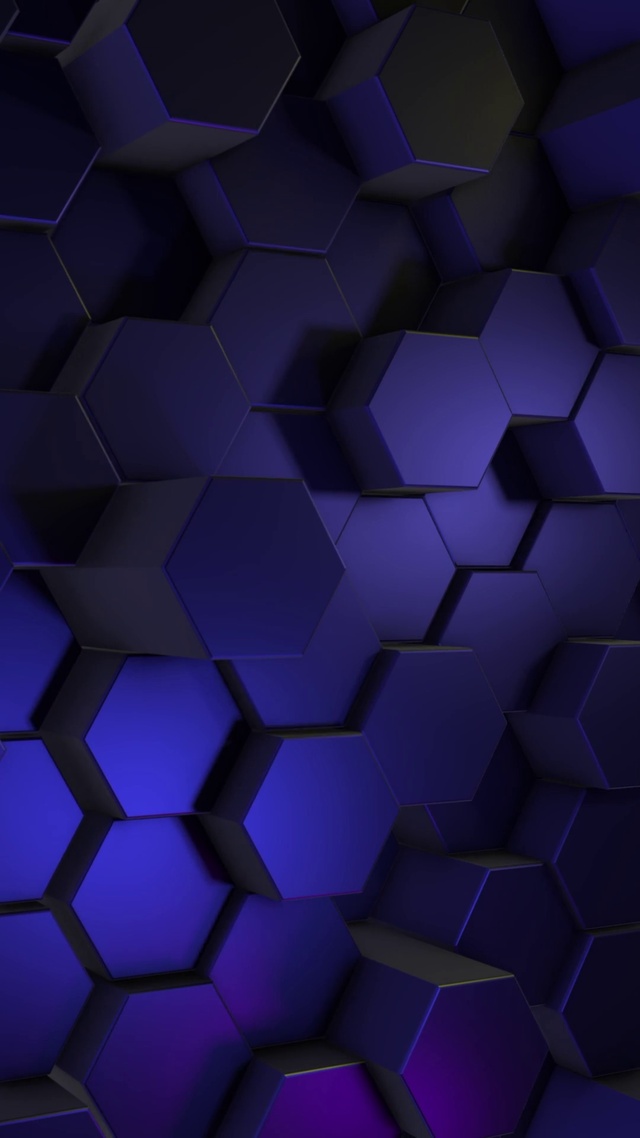 4K蜂巢系列-3D浮动-紫色