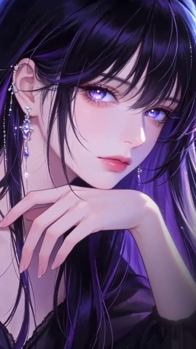 暗夜紫瞳美女