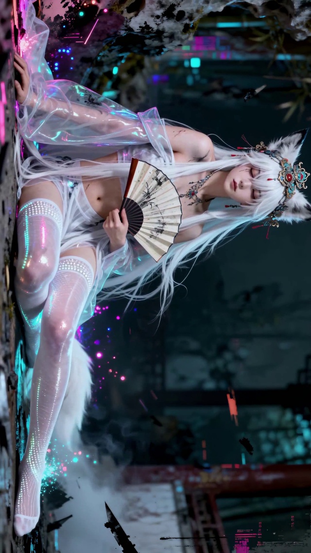 狐耳霓光少女