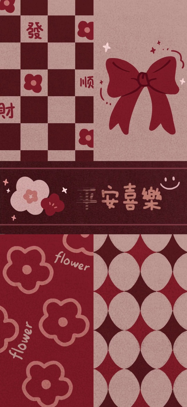 复古格子 毛毡蝴蝶结