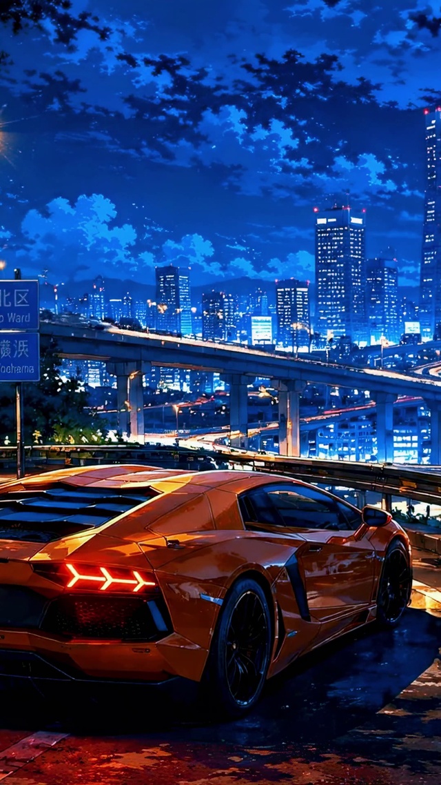 夜与跑车