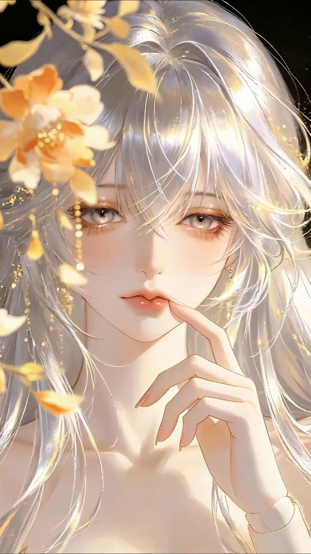 花间鎏金少女