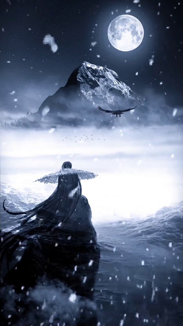 寒江孤影，江湖故人。