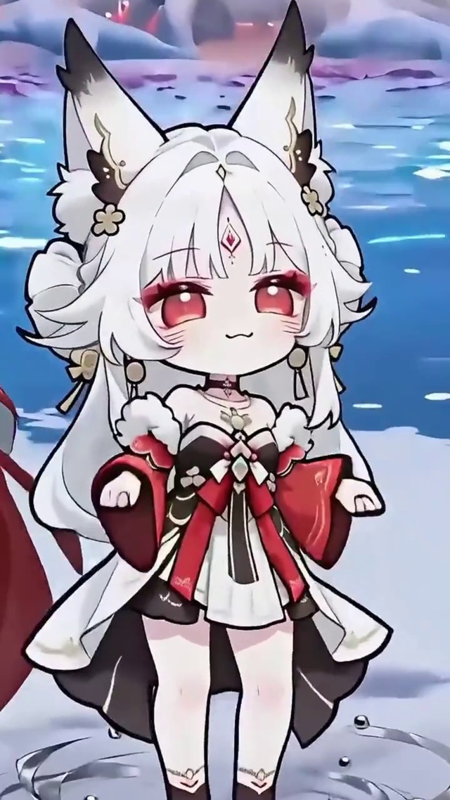 可爱的动漫小女孩
