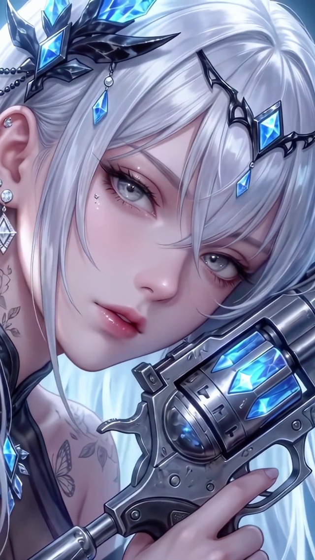 白发冰晶少女