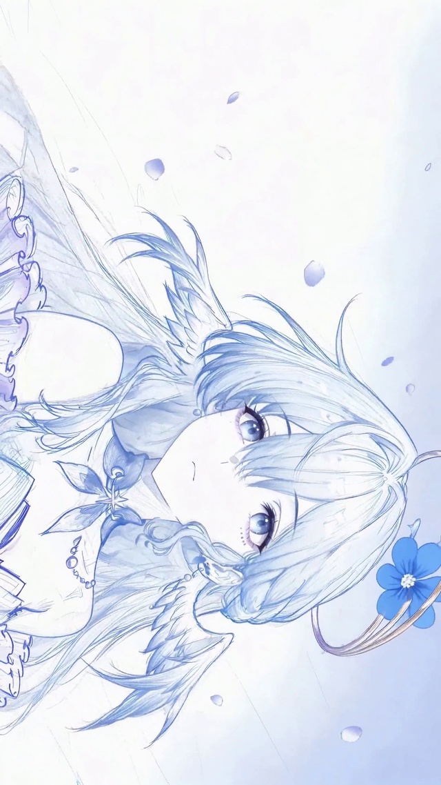 简约线画知更鸟