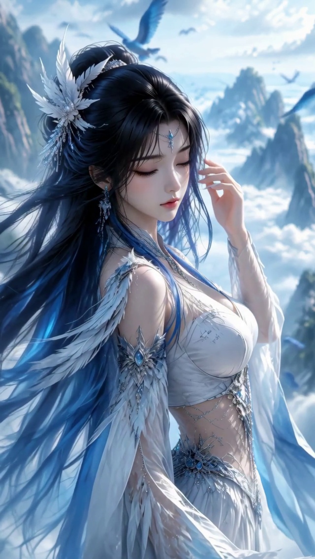 云海仙山｜青鸟伴神女循环锁屏
