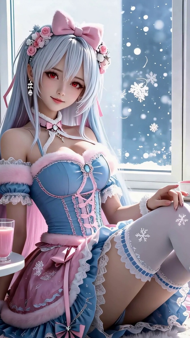 冬日洛丽塔少女