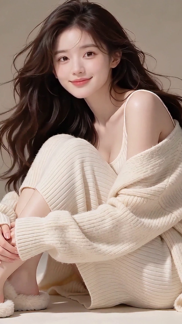 治愈柔和色少女