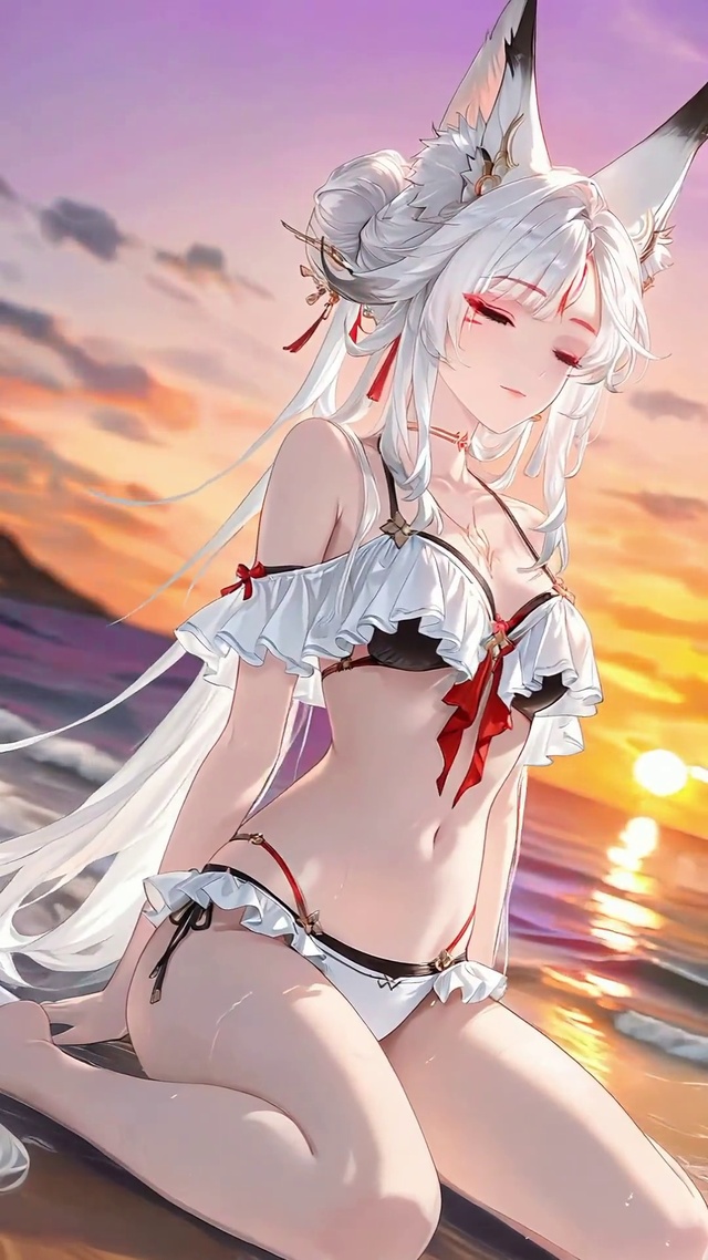 心月狐丨轻悠海滩丨