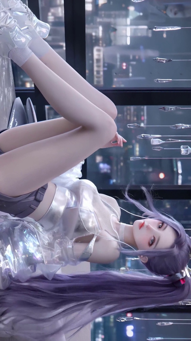 紫发高马尾卡莎