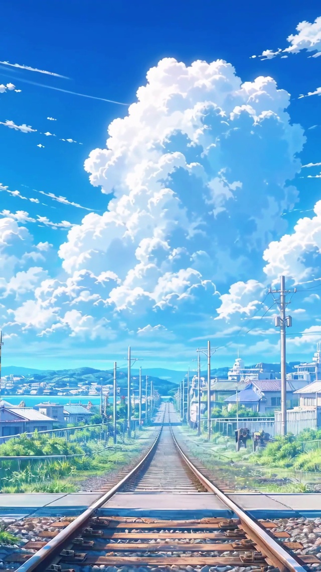 夏日晴空铁道