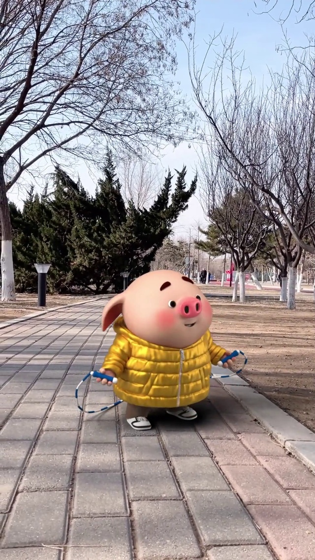 猪小屁-跳绳