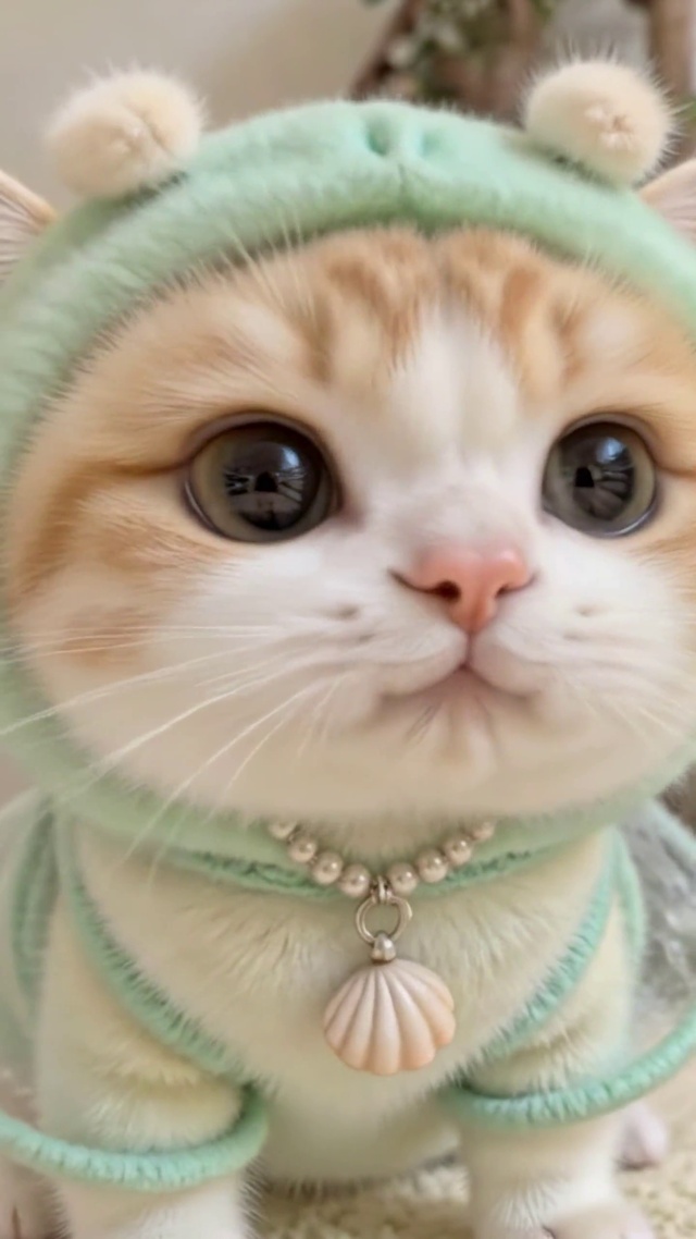 薄荷绿限定款猫咪