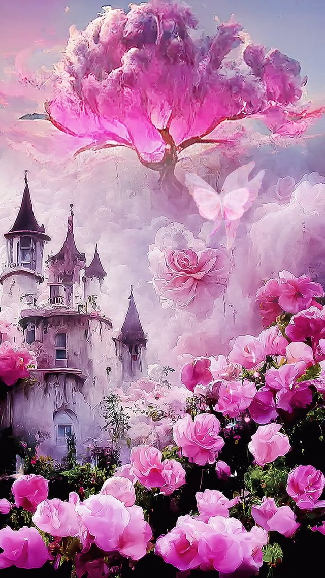 粉色玫瑰城堡
