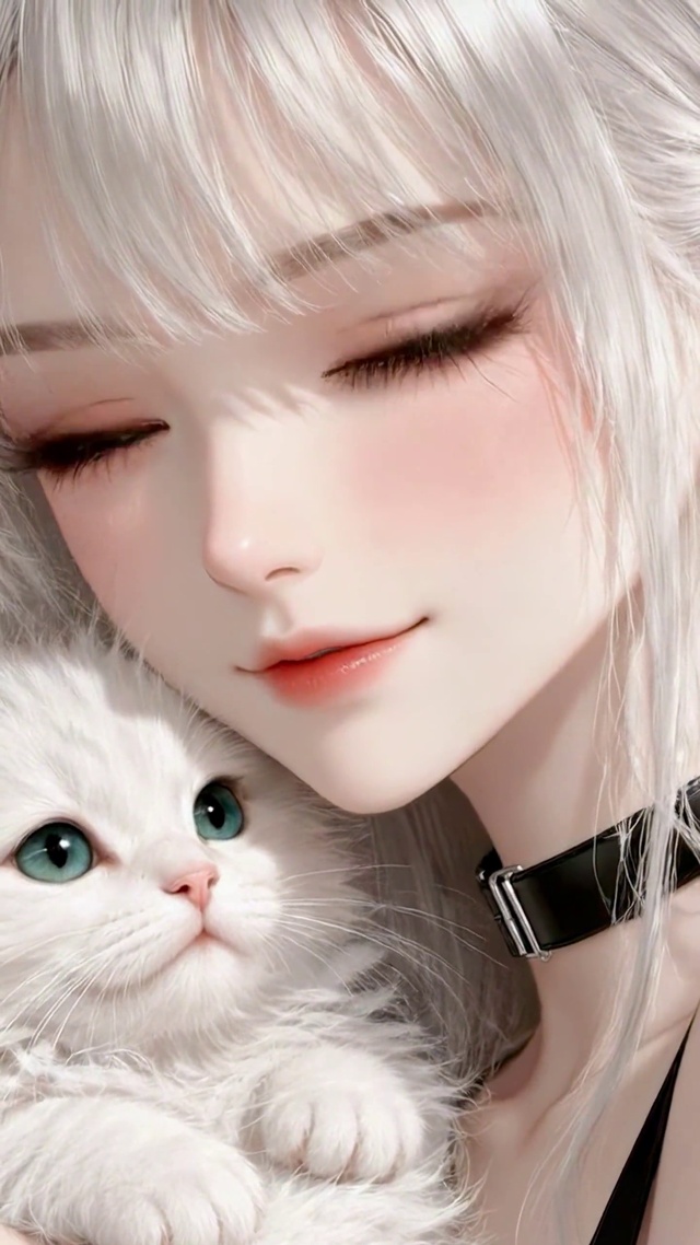 粉彩萌猫少女