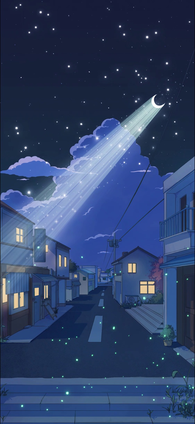 唯美治愈动漫城市插画【作品均有工程文件🈲️转载】