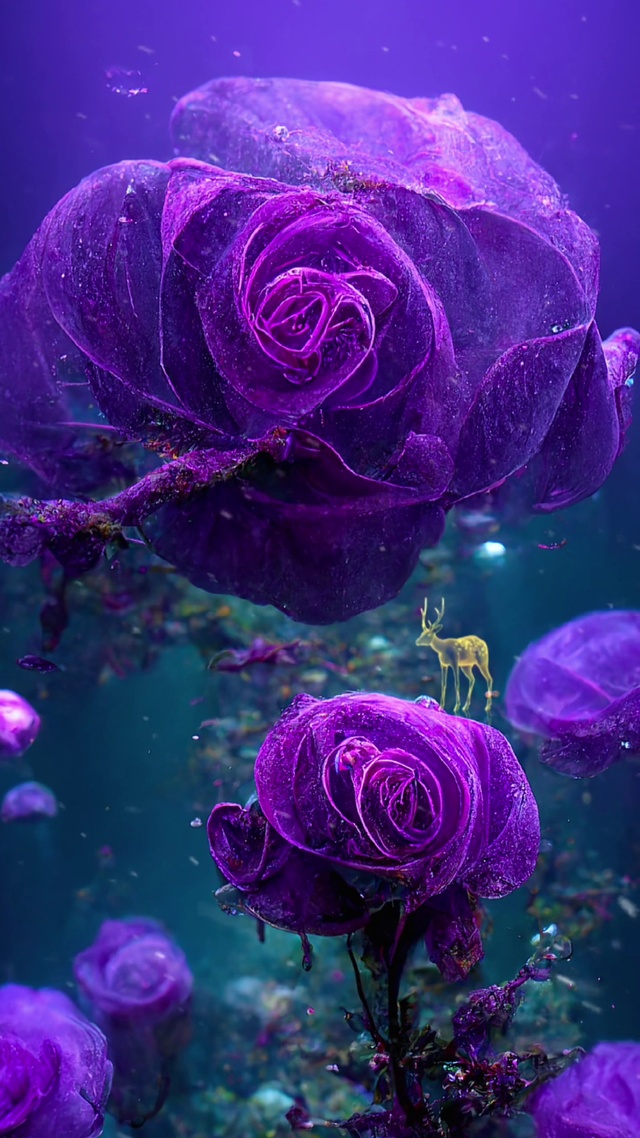 紫色玫瑰花