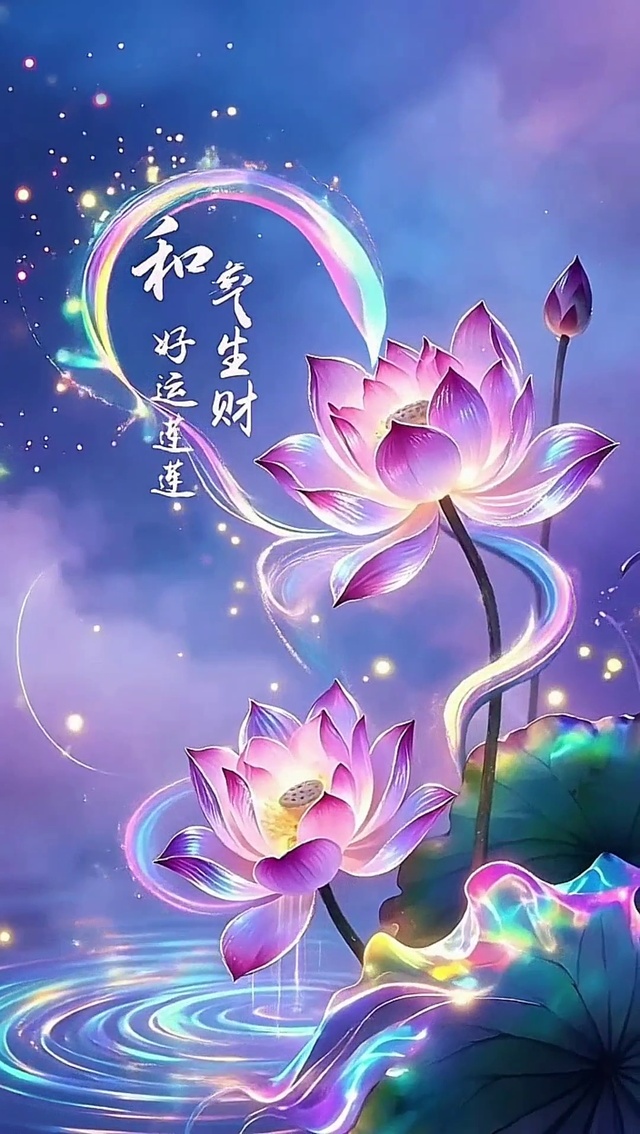 好运连连 荷气生财