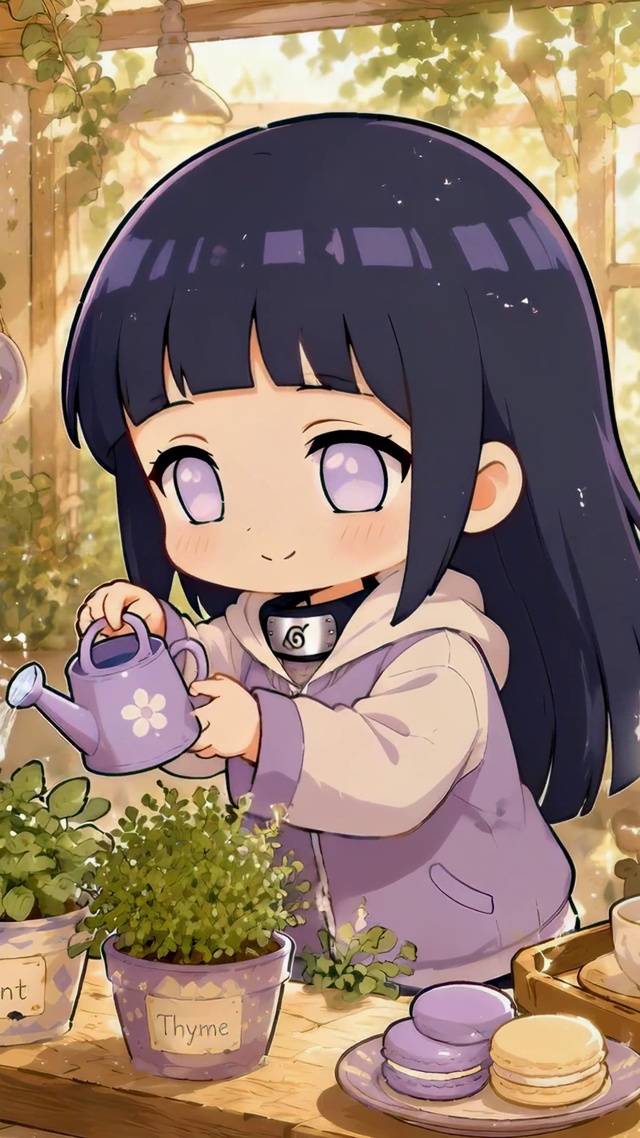 Q版日向雏田治愈花房