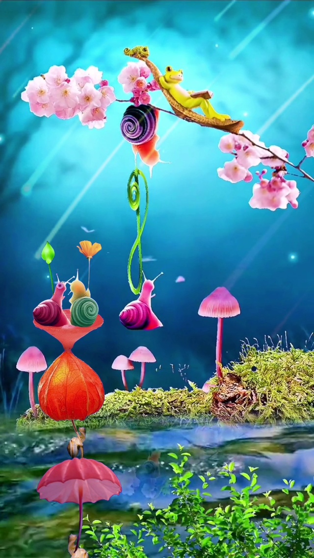 小青蛙当电灯泡