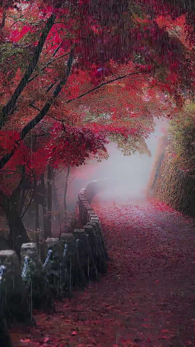 唯美雨天壁纸