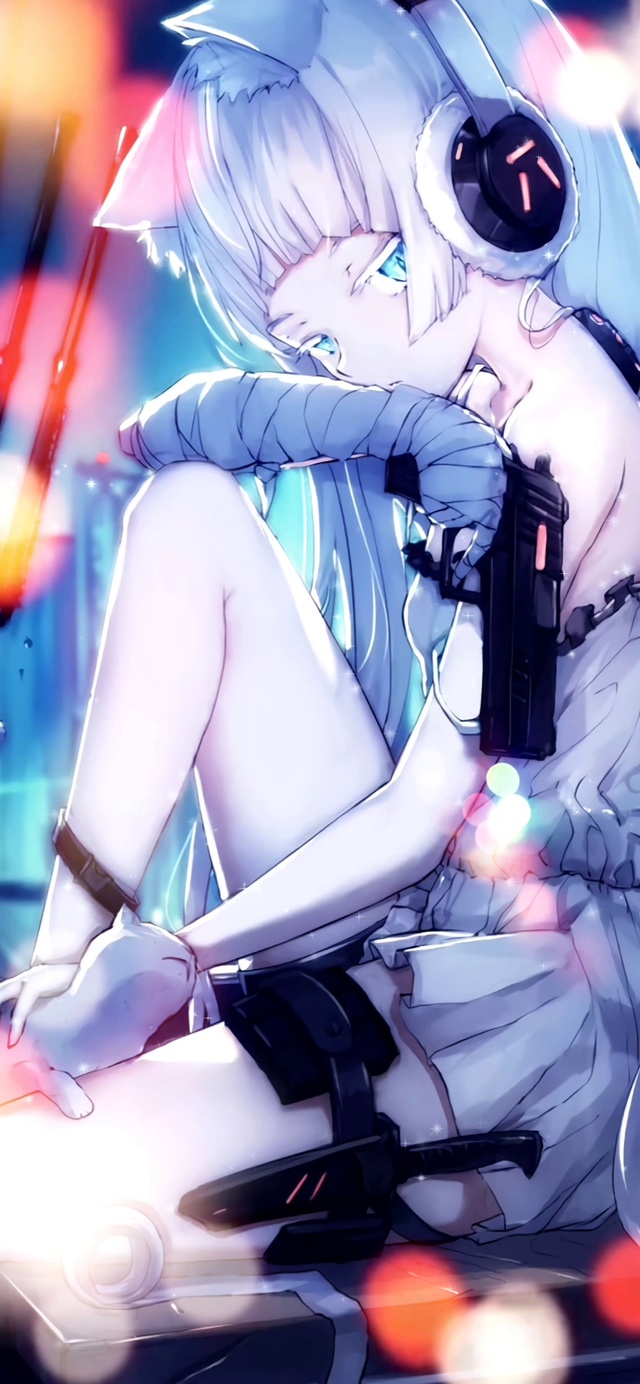 月光白发少女