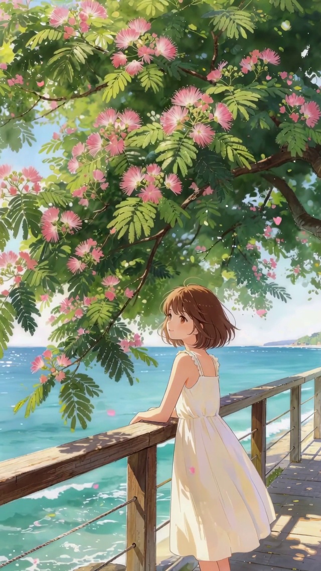 绒花树下